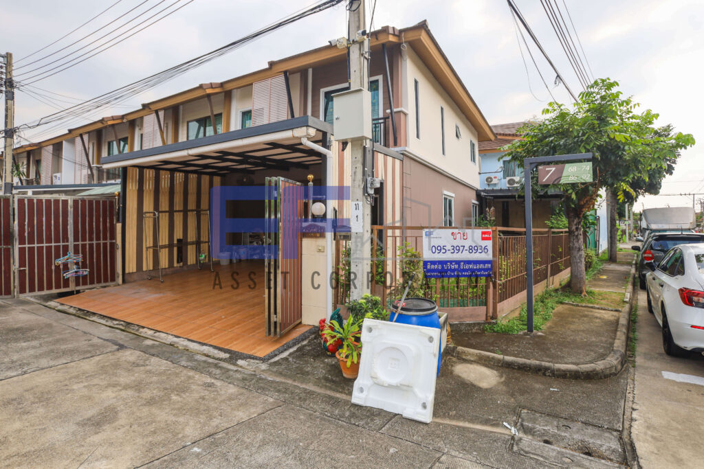 ขายทาวน์เฮ้าส์ พฤกษาวิลล์42 เทอดไท กัลปพฤกษ์ หลังมุม ถนนเมน